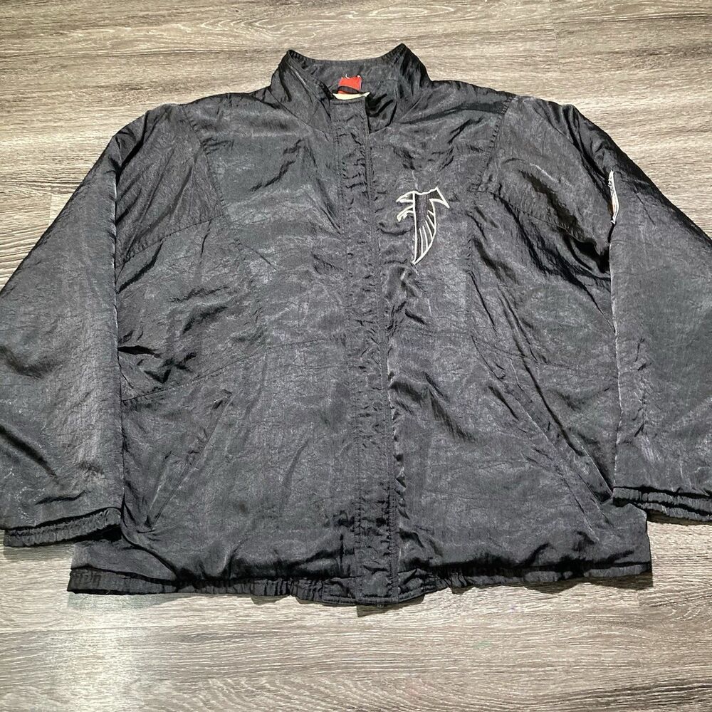 Vintage Apex One Pro Line Atlanta Falcons NFL Jacket Large Red Black White